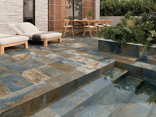 Террасные пластины Terraslab Sinai Blue Base нескользящие 600х600х20мм