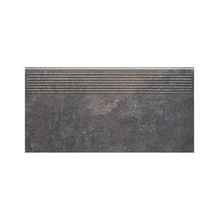 Viano Antracite ступень прямая рифленая 30x60