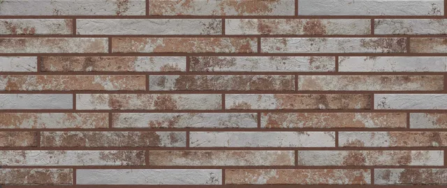 Ригельная плитка Rondine Harlem RED WHITE 9