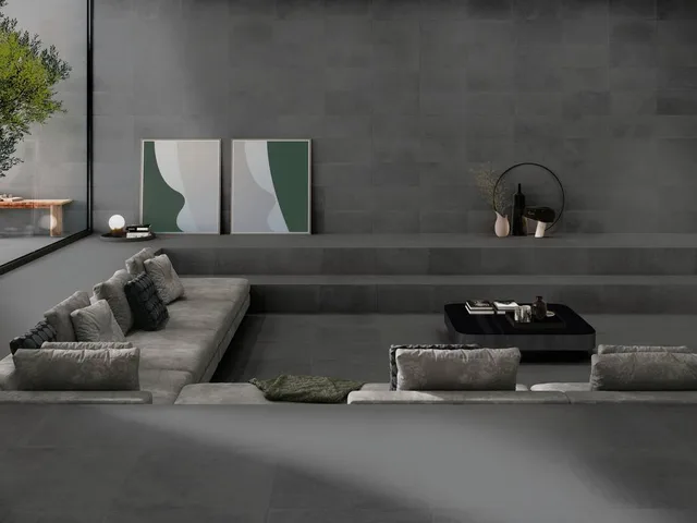 Террасные пластины Terraslab Midtown Anthracite Base нескользящие 900х900х20мм