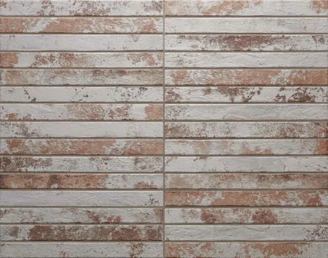Ригельная плитка Rondine Harlem RED WHITE 10