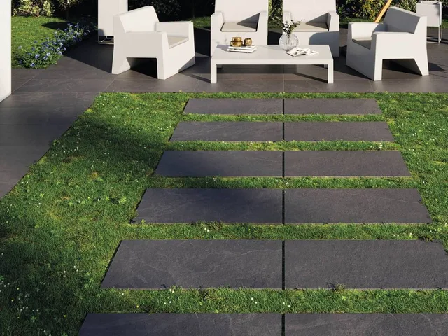Террасные пластины Terraslab Overland Anthracite Base нескользящие 600х1200х20мм