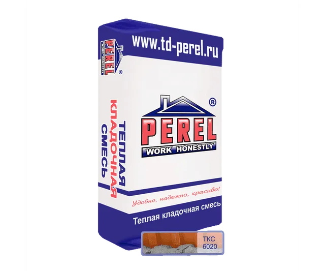 Раствор теплый кладочный Perel TKS 6020, 20 кг