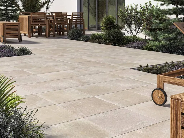 Террасные пластины Terraslab Midtown Cream Base нескользящие 600х1200х20мм