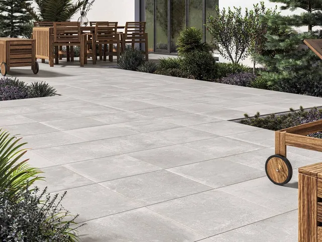 Террасные пластины Terraslab Midtown Pearl Base нескользящие 600х1200х20мм