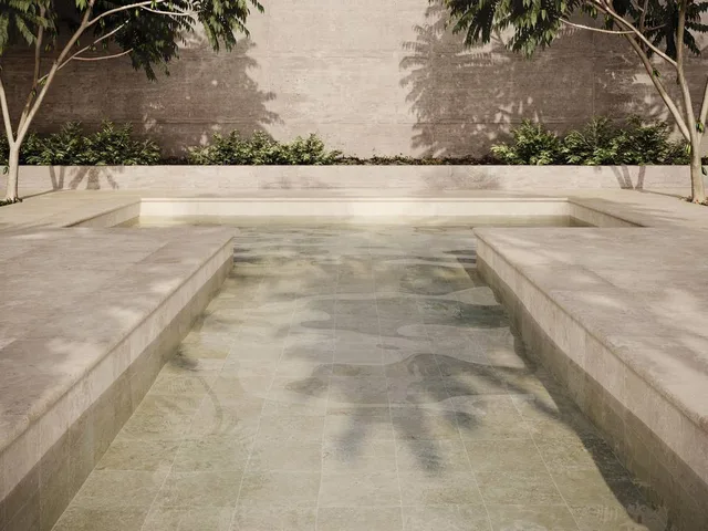 Террасные пластины Terraslab Trevia Beige Base нескользящие 600х1200х20мм