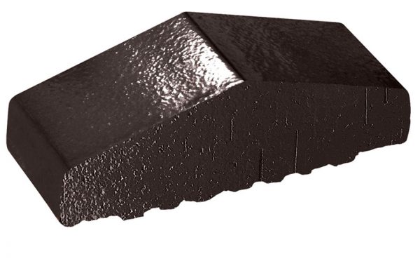 Профильный кирпич полнотелый KING KLINKER 17 Onyx black, 180/120*65*58 мм