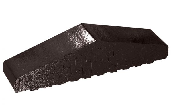 Профильный кирпич полнотелый KING KLINKER 17 Onyx black, 310/250*65*78 мм