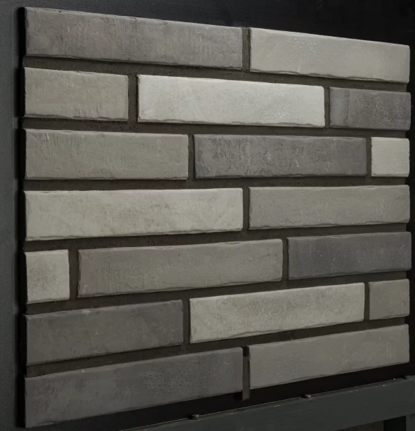 Ригельная плитка для фасада под клинкер Life Brick Лонг 200 микс, 430x52x15