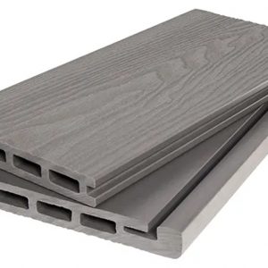 Доска Polivan Group SINGARAJA для обрамления террас по периметру, пустотелая, 3D дерево, светло-серый, 5800x140x20 мм