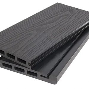 Доска Polivan Group SINGARAJA для обрамления террас по периметру, пустотелая, 3D дерево, черный, 5800x140x20 мм