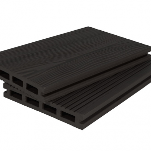 Доска террасная Grand Line 3D Графит, 3000x140x22 мм