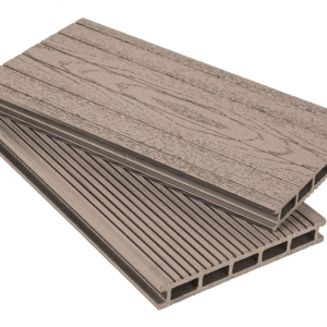 Доска террасная Grand Line Шоколад, бесшовная, вельвет и тиснение, 4000x160x22 мм