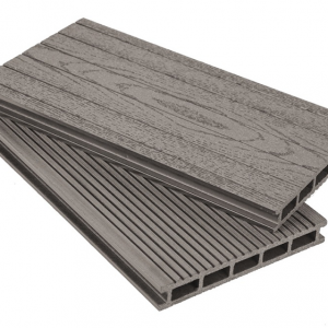 Доска террасная Grand Line Венге, бесшовная, вельвет и тиснение, 3000x160x22 мм