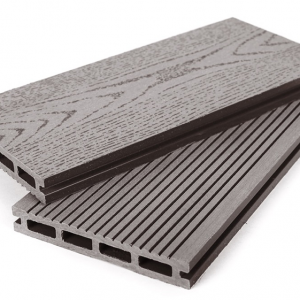 Доска террасная Grand Line Венге, вельвет и тиснение, 3000x140x22 мм