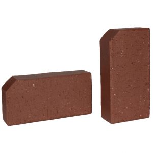 Клинкерная брусчатка ЛСР Эдинбург бордюр, темно-красный 200x100x50 мм