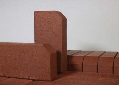 Клинкерная брусчатка ЛСР Эдинбург бордюр, темно-красный 200x100x50 мм 2