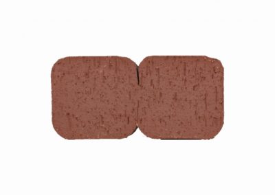 Клинкерная брусчатка ЛСР Эдинбург, квадро R, темно-красный 100x100x50 мм 2
