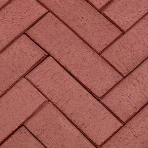 Клинкерная брусчатка ЛСР Эдинбург темно-красный лонг, 250x80x50 мм