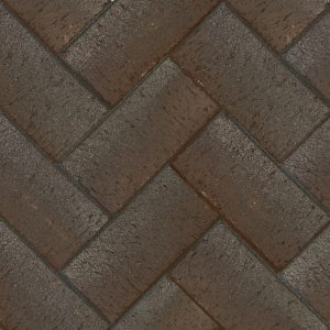 Клинкерная брусчатка ЛСР Франкфурт коричневый серебро, 200x100x50 мм