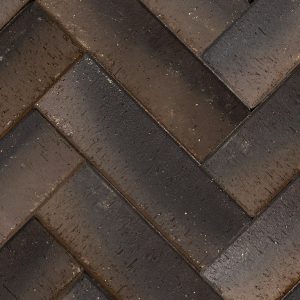 Клинкерная брусчатка ЛСР Гамбург коричневый бордо, 250x80x50 мм