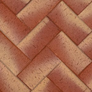 Клинкерная брусчатка ЛСР Канны красный золото, 200x100x50 мм