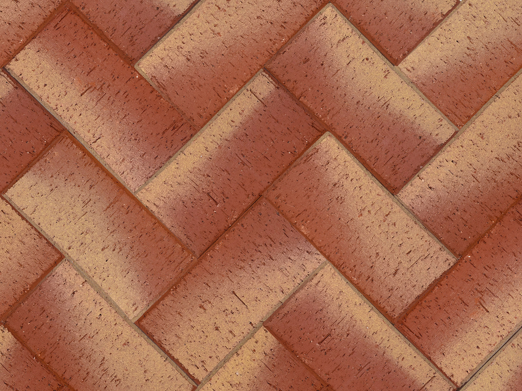 Клинкерная брусчатка ЛСР Канны красный золото, 200x100x50 мм