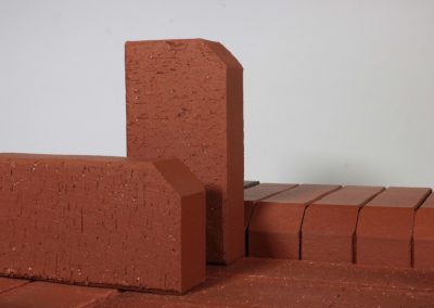 Клинкерная брусчатка ЛСР Лондон бордюр, красный 200x100x50 мм 2