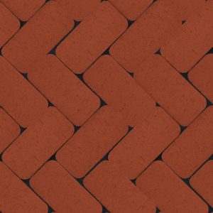 Клинкерная брусчатка ЛСР Лондон, классик R, красный 200x100x50 мм