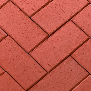 Клинкерная брусчатка ЛСР Лондон красный, 200x100x50 мм