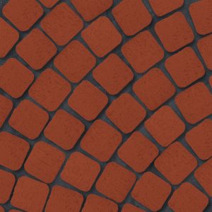 Клинкерная брусчатка ЛСР Лондон, квадро R, красный 100x100x50 мм