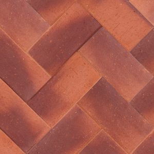 Клинкерная брусчатка ЛСР Манчестер красный бордо, 200x100x50 мм