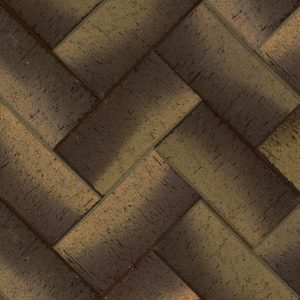 Клинкерная брусчатка ЛСР Монако коричневый золото, 200x100x50 мм