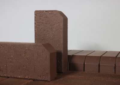 Клинкерная брусчатка ЛСР Мюнхен бордюр, коричневый 200x100x50 мм 2