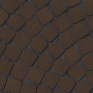 Клинкерная брусчатка ЛСР Мюнхен, квадро R, коричневый 100x100x50 мм