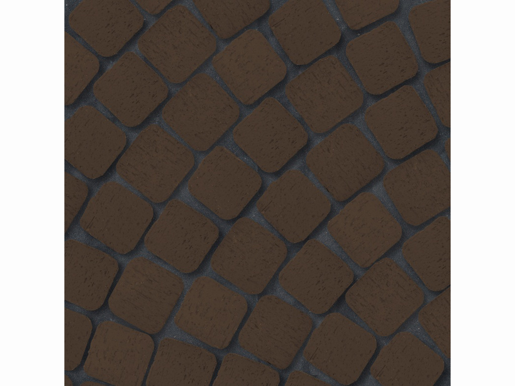 Клинкерная брусчатка ЛСР Мюнхен, квадро R, коричневый 100x100x50 мм