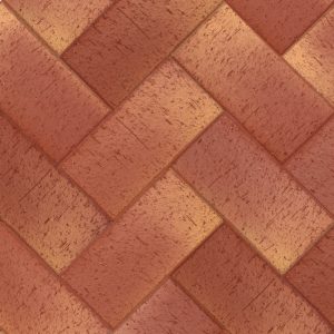 Клинкерная брусчатка ЛСР Ницца темно-красный золото, 200x100x50 мм