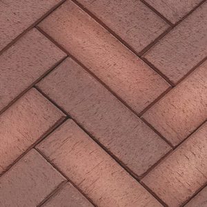 Клинкерная брусчатка ЛСР Ноттингем красный флэш лонг, 250x80x50 мм