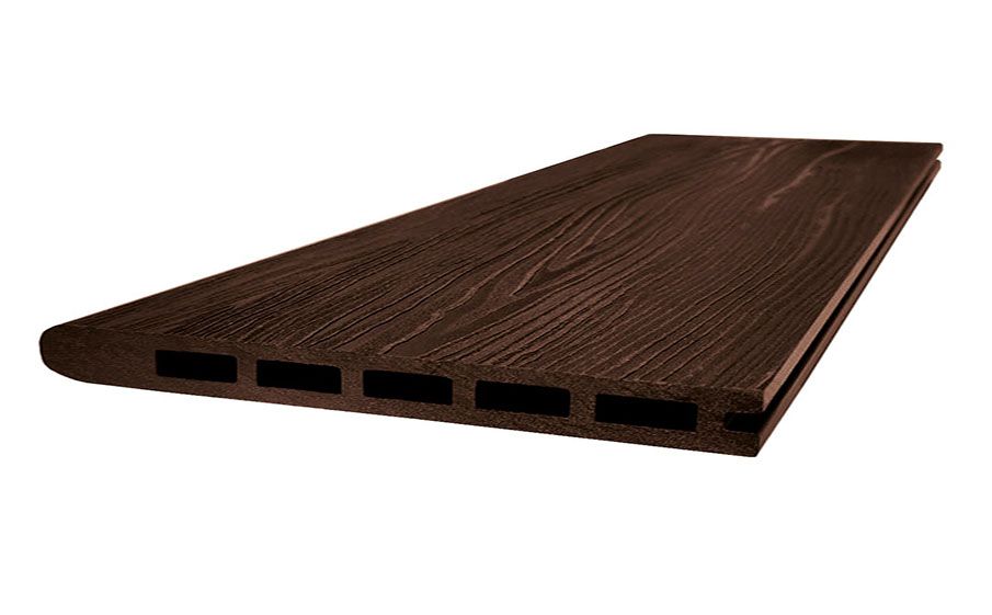 Стартовая доска-ступень Grand Line ДПК 160×22 мм 3D Шоколад, 4 м