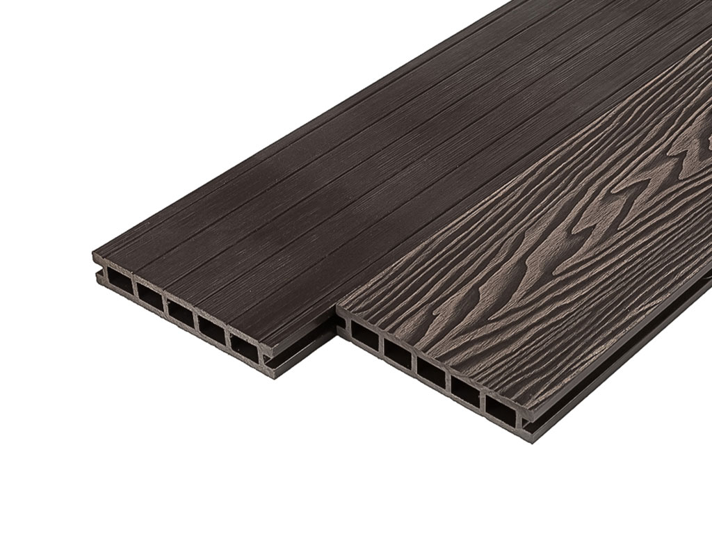 Террасная доска Deckart Praktik New Венге, 3000x150x24 мм