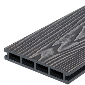 Террасная доска Decking Country Графит (Жженый кедр), 3000x150x24 мм