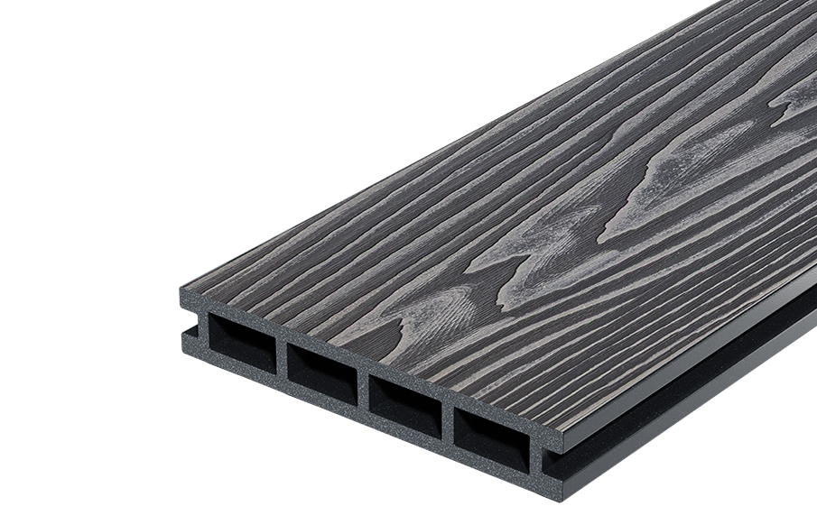 Террасная доска Decking Country Графит (Жженый кедр), 3000x150x24 мм