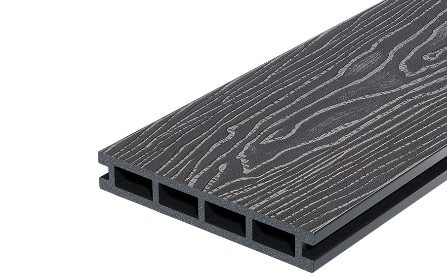 Террасная доска Decking Country Графит (Жженый кедр), 3000x150x24 мм