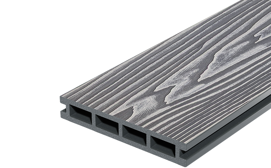 Террасная доска Decking Country Серый (Дымчатый дуб), 3000x150x24 мм