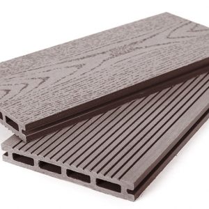 Террасная доска Grand Line 140 мм тиснение дерево Шоколад, 4 м