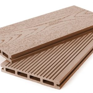 Террасная доска Grand Line 140 мм вельвет и тиснение Какао, 4 м