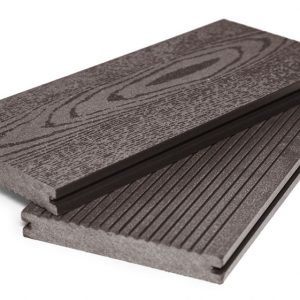 Террасная доска Grand Line 140 мм вельвет и тиснение массив Венге, 4 м