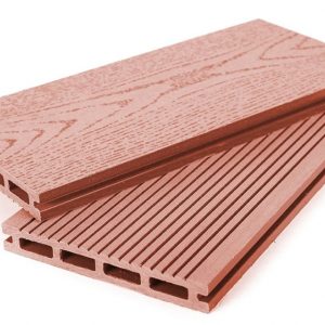 Террасная доска Grand Line 140 мм вельвет и тиснение Терракот, 4 м