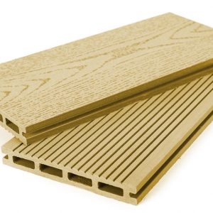 Террасная доска Grand Line 140 мм вельвет и тиснение Золотой, 4 м