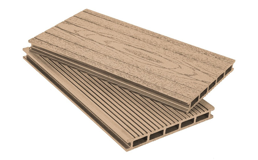 Террасная доска Grand Line 160 мм вельвет и тиснение Бронза, 4 м